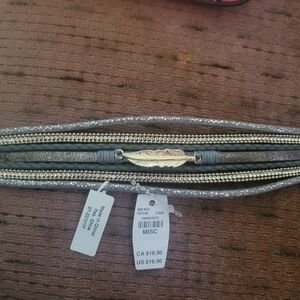 Maurices Magnetic Silver and Gold Feather Bracelet-NWT